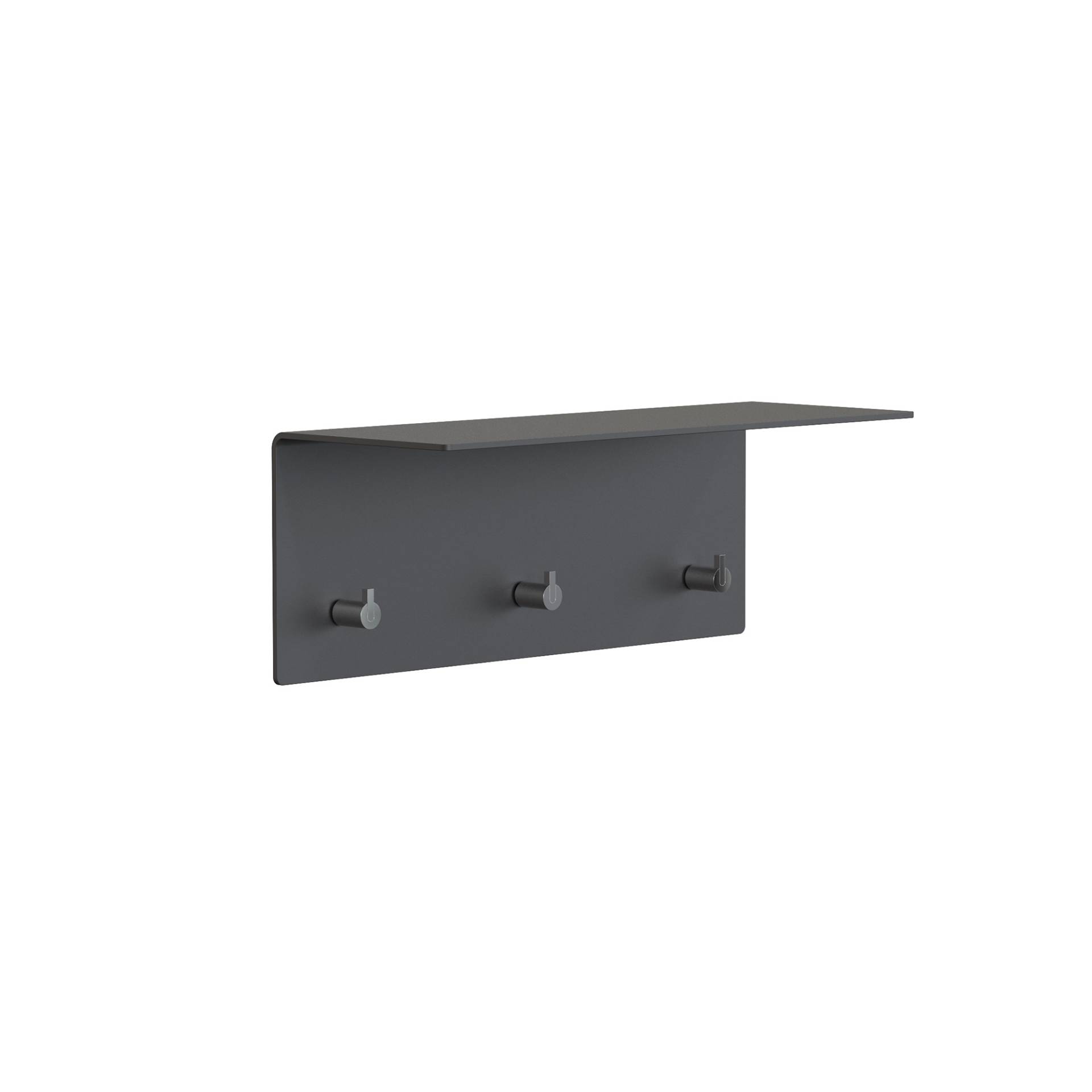 FROST - Unu Wandgarderobe 40x15x15cm - schwarz/matt/BxHxT 40x15x15cm von FROST