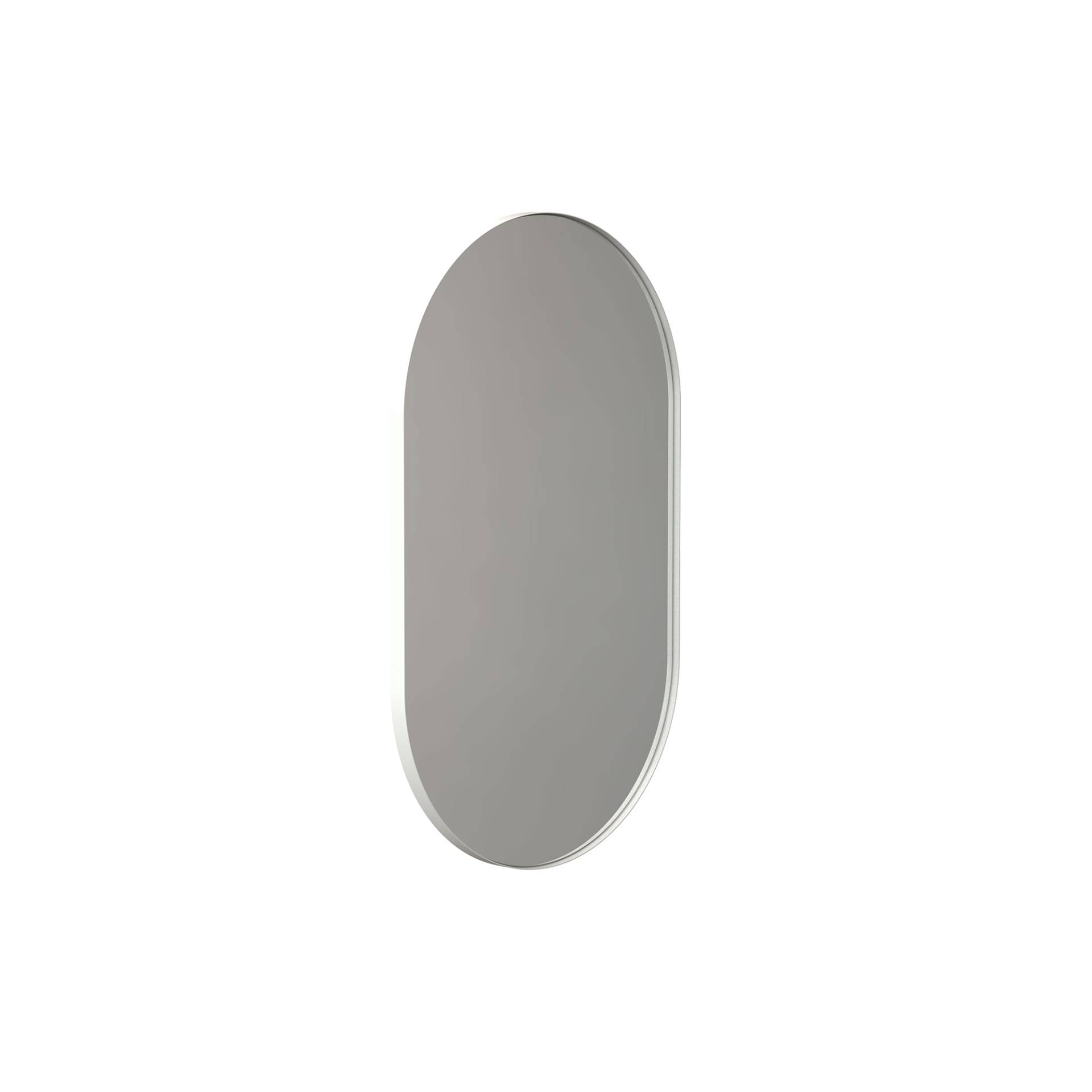 FROST - Unu Wandspiegel 4145 mit Rahmen 60x100cm - weiß/matt/LxBxH 60x100x3cm/oval von FROST