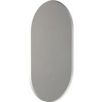 Frost - Unu Wandspiegel 4145 mit Rahmen, oval, 60 x 100 cm, weiß matt von FROST