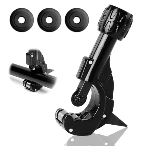 Rohrabschneider Ø3-35 mm, Pipe Cutter mit Entgratung und 3 Ersatz-Schneidrädern, Kupfer und Aluminium Ersatz Schneidrad, Geeignet für Sanitär, Bau und Heimwerkerprojekte von FRTAOOP