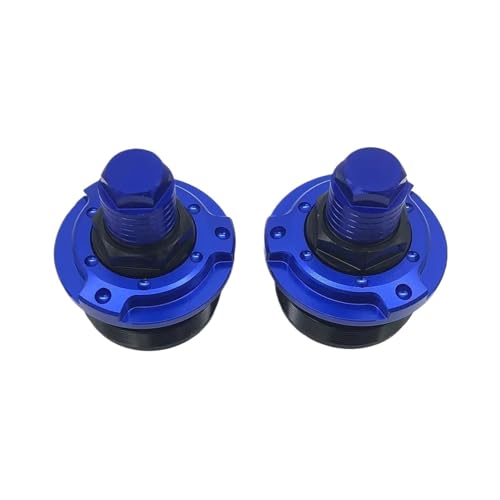 FRTRGVUVXP Für Y&amaha YZF R15 V3 2017 2018 2019 2020 Abdeckkappe Motorrad-Stoßdämpfer Federvorspannung Gabelschrauben (Blue) von FRTRGVUVXP