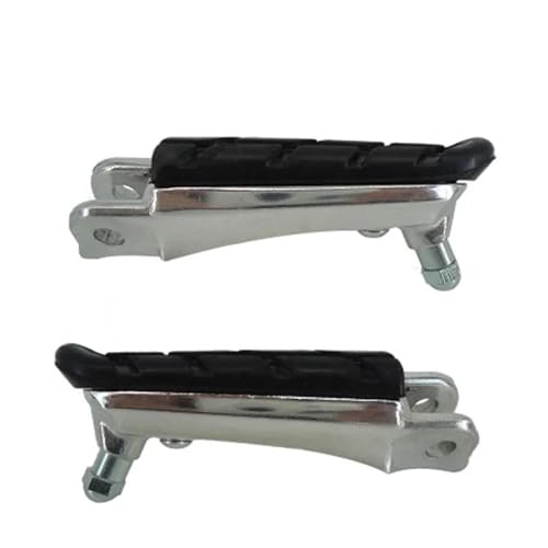 FRTRGVUVXP Motorrad Aluminium Gummifußrasten Vorne Schwarz Pedale Für CB250 CBR600F CB600F NC700 Hornet 250 600 von FRTRGVUVXP