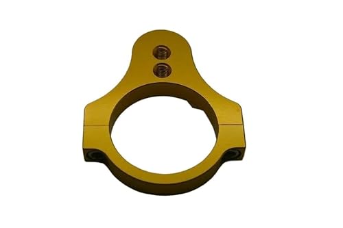 FRTRGVUVXP Motorrad-Lenkungsdämpferhalterung Racing Für 41-mm-Gabelklemmrohr, Schwarz, CNC-Aluminium (Black) von FRTRGVUVXP