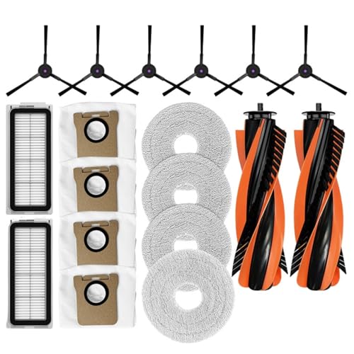 Ersatzteil-Set für JONR P20 Pro Saugroboter, inklusive Hauptbürste, Seitenbürsten, Wischpads, HEPA-Filter und Staubbeutel von FRTmvg