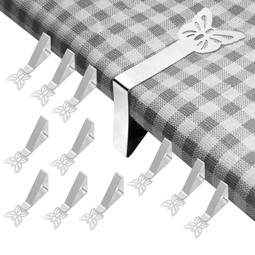 FRUHLING 12 Stück Tischdeckenklammern Edelstahl Tischtuchklammern Outdoor Tischklammern Silber Tischabdeckungsklemmen Tischdecke Clips für Gartentisch Restaurant Campingtisch Familie Esstisch FRUHLING 12 Stück Tischdeckenklammern Edelstahl Tischtuchklammern Outdoor Tischklammern Silber Tischabdeckungsklemmen Tischdecke Clips für Gartentisch Restaurant Campingtisch Familie Esstisch von FRUHLING