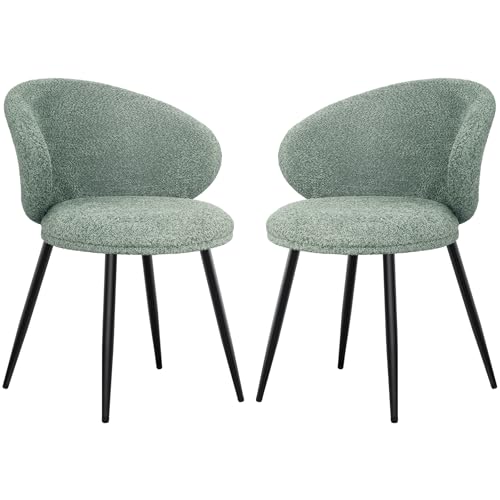 FRUOGO Esszimmerstühle 2er Set, Modern Küchenstuhl Polsterstuhl mit Ergonomischer Rückenlehne und Metallbeinen für Esszimmer Wohnzimmer Küche und Schlafzimmer von FRUOGO