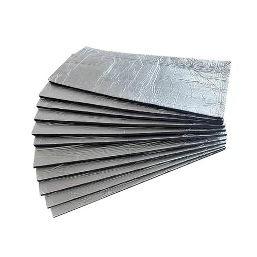 Dämmschaummatte 1/5/10 Blatt 5 Mm Auto-Isolier- Und Schallschutzpads Verbessern Wärmedämmung Und Geräuschreduzierung Von Kastenwagen(10 pcs) von FRVVPL