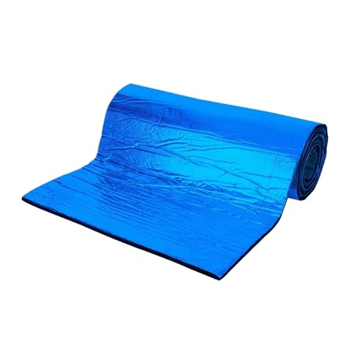 Dämmschaummatte 1 Rolle 50 * 200 Cm Auto-Schallschutz-Dämpfung Auto-LKW-Lärmschutz-Schalldämmung Baumwolle Wärme Geschlossenzelliger Schallschutzschaum(Blue 500x1000x5mm) von FRVVPL