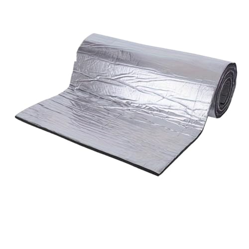 Dämmschaummatte Auto Schallschutz Baumwolle Selbstklebende Motorhaube Tür Wärmedämmung Schallschutz Baumwolle Feuer Aluminium Platte Auto(Rot) von FRVVPL