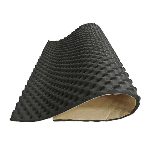 Dämmschaummatte Auto Studio Sound Akustische Absorption Hitzebeständige Welle Schaum Deadener Schalldichte Baumwolle Isolierung Matte(50x50x2cm) von FRVVPL