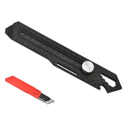 FRYSKY Schweres Mehrzweck Gebrauchsmesser, 1/2 Stück Multifunktionales Profi Cuttermesser, Edelstahl Universalmesser, Mehrzweck Teppichmesser Druckguss Cutter Messer für den Innenbereich & Heimwerker von FRYSKY