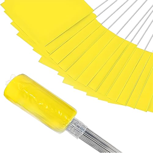 20/50/100er-Pack Markierungsflaggen, Hofflaggen, 15 X 4 X 5 Zoll, Markierungsflaggen, for Rasen & Bewässerung & Landschaft & Sprinkler & Vermessung & Hundetraining(Yellow,20) von FRYSKYO