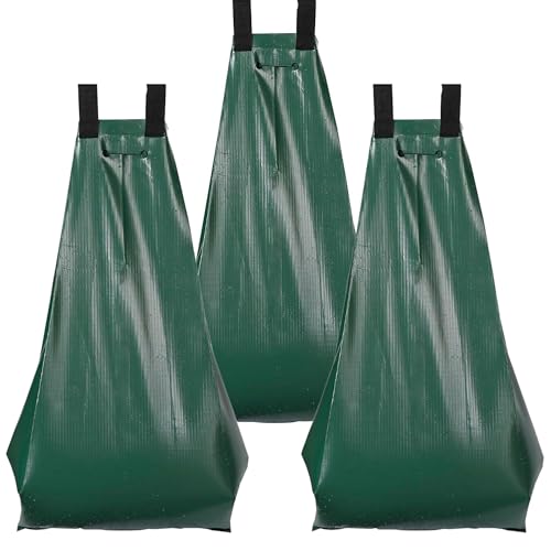 20 Gallonen-Baumbewässerungsbeutel, Baumbeutel for Bewässern, Bewässerungsbeutel (75 L), PVC-Material Mit Reißverschluss, Baumbewässerungsbeutel Mit Langsamer Freisetzung for Neue Bäume(3pack) von FRYSKYO