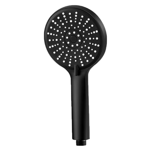 Duschkopf, Hochdruck-Duschkopf Mit 5 Sprühmodi, Universal-Duschkopf Fürs Badezimmer, Starker Druck, Sturzsicher Und Auslaufsicher(Black) von FRYSKYO