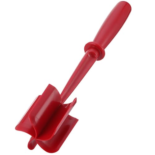 Fleischwolf, Multifunktionaler Hamburger-Fleischwolf, Mit Rutschfestem Griff, Antihaft-Mix-Zerkleinerer for Die Küche Zu Hause(Red) von FRYSKYO