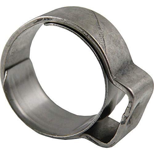 1-Ohr Schlauchschellen, Edelstahl Schlauchklemmen (Spannbereich: 6,8-8 mm) von fittingstore