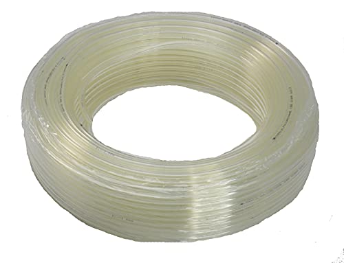 Fittingstore - 50 Meter - Polyethylen-Schlauch, verschiedene Größen, Druckluft, Wasser, Pneumatikschlauch (14 x 12 mm, Natur) von fittingstore