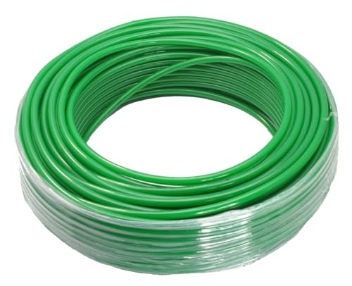 Fittingstore - 50 Meter - Polyethylen-Schlauch, verschiedene Größen, Druckluft, Wasser, Pneumatikschlauch (6 x 4 mm, Grün) von fittingstore