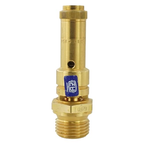 Fittingstore - TÜV-Sicherheitsventile (DN8), 6 bis 20 bar, Messing Überdruckventil Kompressor (Gewinde: G 1/2", Ansprechdruck: 6 bar) von fittingstore