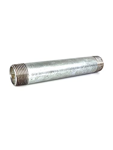 Gewindeverlängerung Doppelnippel Rohrnippel ähnlich EN 10241 / DIN 2982, Messing-/vernickelt Edelstahl (ST - R 3/8" - 60 mm) von fittingstore
