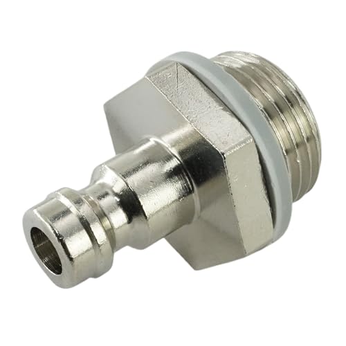 Kupplungsstecker NW 5 mit Außengewinde Druckluftstecker (Messing vernickelt - G 1/4") von fittingstore