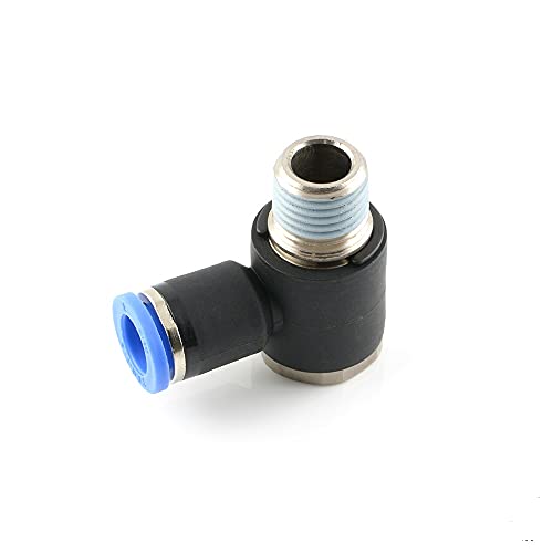 L-Steckverschraubungen mit Außensechskant Winkel Steckverbinder Druckluft Pneumatik (R 1/8" - 8 mm) von fittingstore