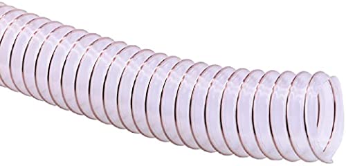 METERWARE - Leichte Saug-Druck PU-Spiralschläuche Druckschlauch Vakuumschlauch Spiralschlauch (Schlauch Ø innen: 40 mm/lebensmittelecht) von fittingstore