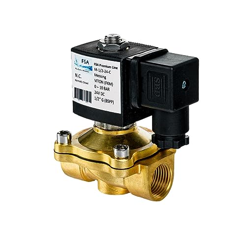 FSA Magnetventil Messing 1/2" 12V DC 0-10 bar Viton stromlos geschlossen FSA Magnetventil Messing 1/2" 12V DC 0-10 bar Viton stromlos geschlossen von FSA