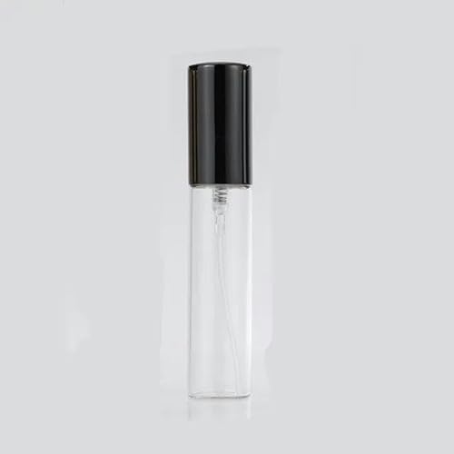 FSAMORPLE 50 Stück 5 ml 10 ml 15 ml tragbare Parfümflasche Kosmetikprobe Glasflasche leerer Behälter nachfüllbare Flasche-15 ml-Schwarz-50 Stück von FSAMORPLE