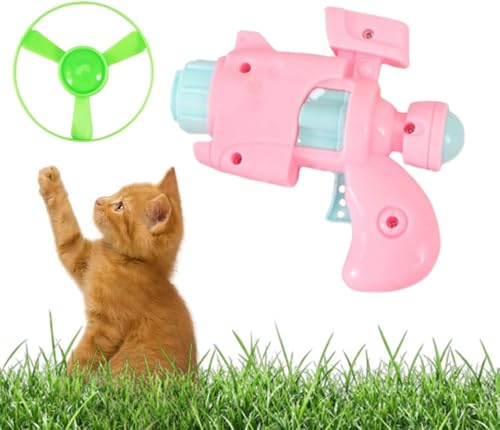 Leuchtendes Frisbee-Katzenwerfer-Set mit bunten fliegenden Propellern, interaktives Frisbee-Katzensuchspielzeug für das Training und Jagen von Haustieren, kann drinnen und draußen verwendet werden Leuchtendes Frisbee-Katzenwerfer-Set mit bunten fliegenden Propellern, interaktives Frisbee-Katzensuchspielzeug für das Training und Jagen von Haustieren, kann drinnen und draußen verwendet werden von FSAZSVBT