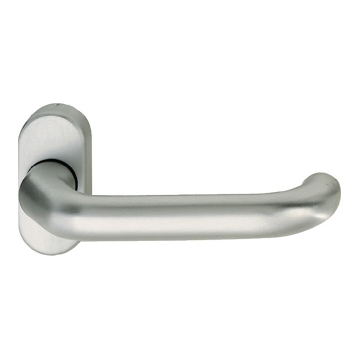 B-Ware Fsb Profiltürdrücker Griff Türbeschlag Aluminium 06 1146 Oval Naturfarbig 0105 von FSB