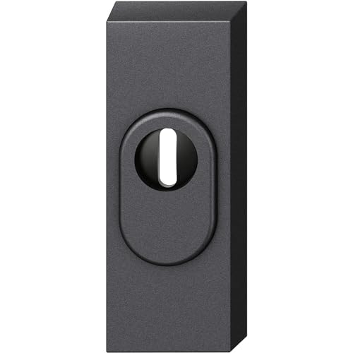 FSB 0 00010 0810 Sicherheitsrosette 73 3244 eckig PZ mit Kernziehschutz, Aluminium schwarz, von FSB