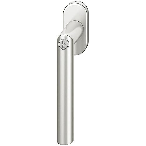 FSB 0 0105 Fenstergriff 34 1076 81415 abschließbar ovale Rosette, Aluminium, Silber eloxiert von FSB