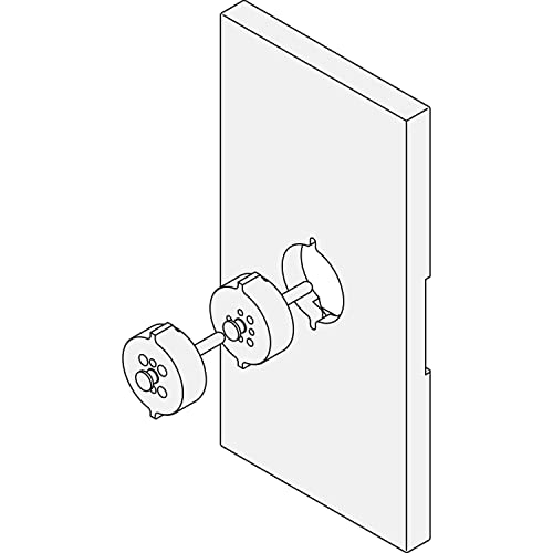 FSB 0 03 0462 00040 9600 Frässchablone Fräshilfe für Holzfenster-Steckgriffe Montagehilfe 300x150x110mm, Silber von FSB