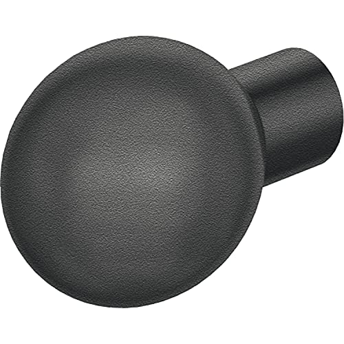 FSB 0 08 0802 04600 0810 ASL Knopfdrücker drehbar Türknopf nach ÖNORM Feuerschutz, Türgriff aus Aluminium schwarz matt 08080204600, Silber von FSB