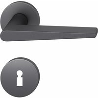 FSB - Drückergarnitur 12 1005 asl auf Rosette bb, Aluminium schwarz matt von FSB