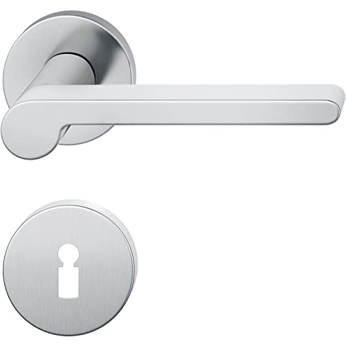 FSB Drückergarnitur 12 1021 ASL auf Rosette BB, Edelstahl matt von FSB