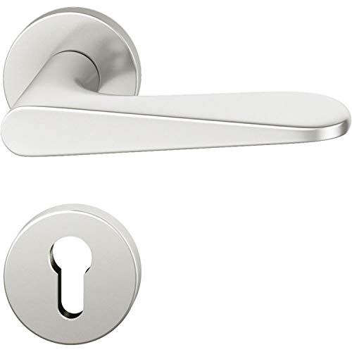 FSB Drückergarnitur 12 1144 ASL auf Rosette PZ, silber eloxiert von FSB