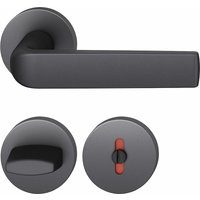 FSB - Drückergarnitur 121267 asl fh Türgriffe mit Rosetten wc, Alu schwarz matt FSB - Drückergarnitur 121267 asl fh Türgriffe mit Rosetten wc, Alu schwarz matt von FSB