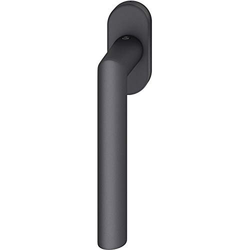 FSB Fenstergriff 341076 - Griff auf ovaler Rosette, Aluminium schwarz matt von FSB