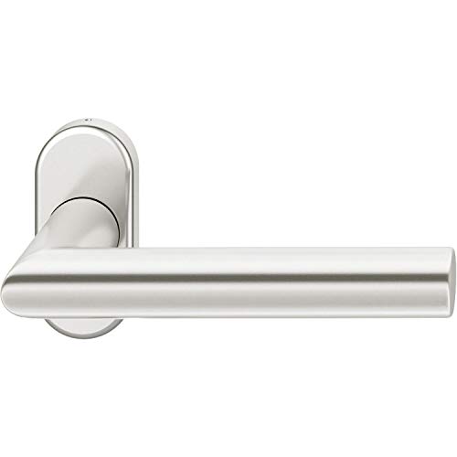 FSB Rahmentürdrücker 09 1076 Hochhaltefeder B ovale Rosette Aluminium silber von FSB