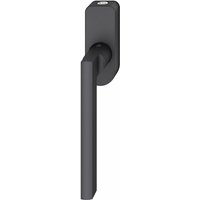 Fenstergriff 34 1035 abschließbar ovale Rosette, Aluminium schwarz matt - FSB von FSB