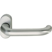 [NEUWERTIG] B-Ware Fsb Profiltürdrücker Griff Edelstahl Rosette Oval 9mm Din Links Rechts 6204 von FSB