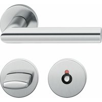 FSB - Objekt Drückergarnitur 72 1076 agl auf Rosette wc, Edelstahl matt von FSB