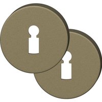FSB - Rosette bb rund - Buntbartrosette 12173500002 - Lochung bb, Aluminium mittelbronze - 1 Paar von FSB