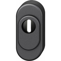 FSB - Sicherheitsrosette 73 3249 oval pz mit Kernziehschutz, Aluminium schwarz von FSB