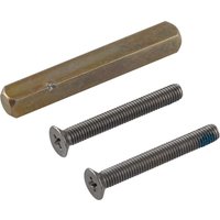 FSB - Vollstift gekerbt 7x85mm - Vierkantstift mit Selbstverriegelung - inklusive 2 Schraube, Stahl verzinkt von FSB
