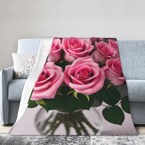 Blumenstrauß in einer Vase, ultraweiche Micro-Fleece-Decke, Klimaanlage, Decke, Decke, warme Decke Blumenstrauß in einer Vase, ultraweiche Micro-Fleece-Decke, Klimaanlage, Decke, Decke, warme Decke von FSCEV