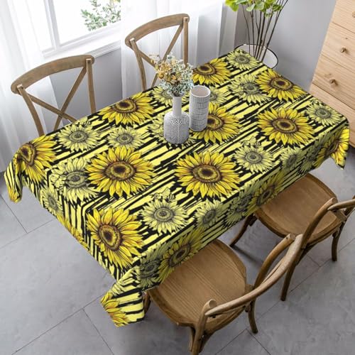 FSCEV Bees Sunflowe Tischdecke, rechteckig, für Küche, Esszimmer, Innen- und Außenbereich FSCEV Bees Sunflowe Tischdecke, rechteckig, für Küche, Esszimmer, Innen- und Außenbereich von FSCEV