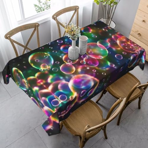 FSCEV Bunte Regenbogensterne, Tischdecke, rechteckig, Schutz, Küche, Esszimmer, Innen- und Außendekoration von FSCEV